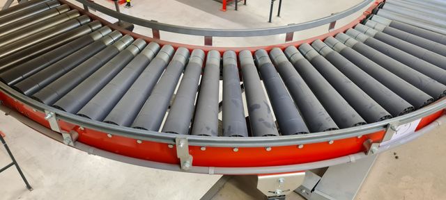 Costo Rollenförderer Rollenbahn 90°C Kurve 44cm Förderanlage