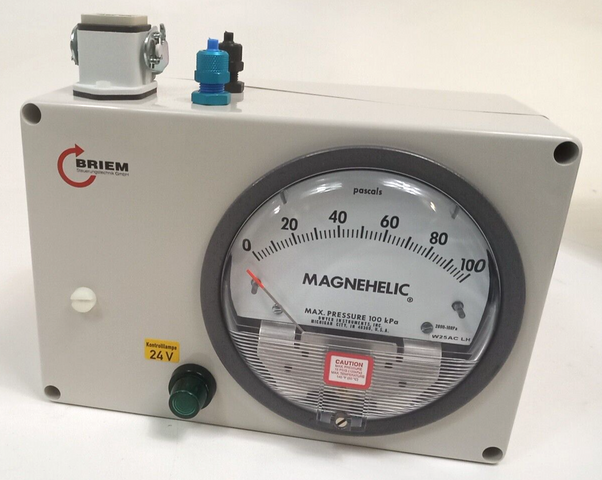BRIEM MD 201-1A-B Messgerät Differenzmessgerät 24V Kontrolllampe