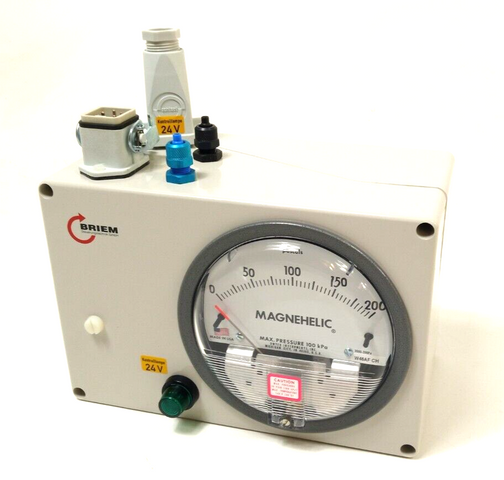 Briem MD 201-10-B Differenzdruckmessgerät 0-200Pa Schaltbereich 40-125 Pa