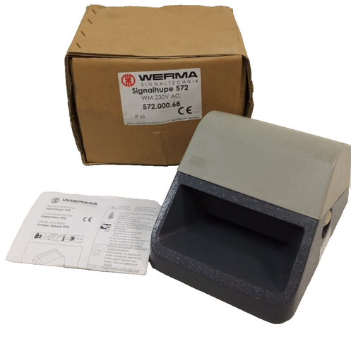 Werma Signalhupe 572, 572 000 68 WM 230V AC Signalhorn 572.000.68 Signal Hupe