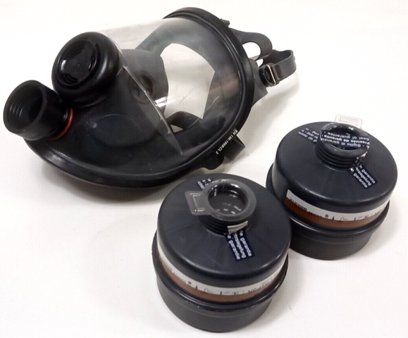 Honeywell North 5400  Full-Face Respirator Mask + 2x BLS Filter Universal 421 A