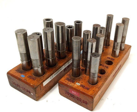 19 Prüfstifte Ø 20,00-20,90 Prüfdorn Kontrollstift Messstifte