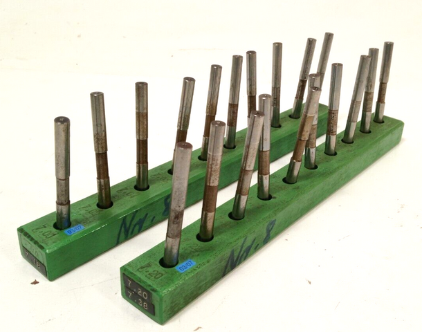 20 Prüfstifte Ø 7,18–7,38 mm ±0,001 mm Messstifte