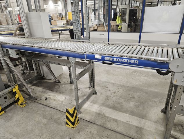 SSI Schäfer Rollenbahn mit Durchgangsklappe 2200 x 600 mm Durchgangsstück