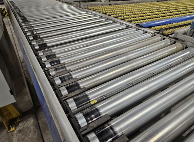 SSI Schäfer Rollenbahn 2500 x 600 mm 1 Pusher Rollenförderer