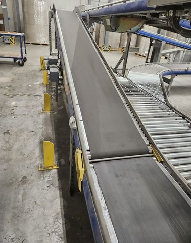 SSI Schäfer Steigförderband 3-teilig Gurtförderer 6540 x 370 mm Förderband