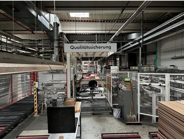 Verpackungsstraße V3 Laminat Packstraße Versandverpackung Verpackungsmaschine