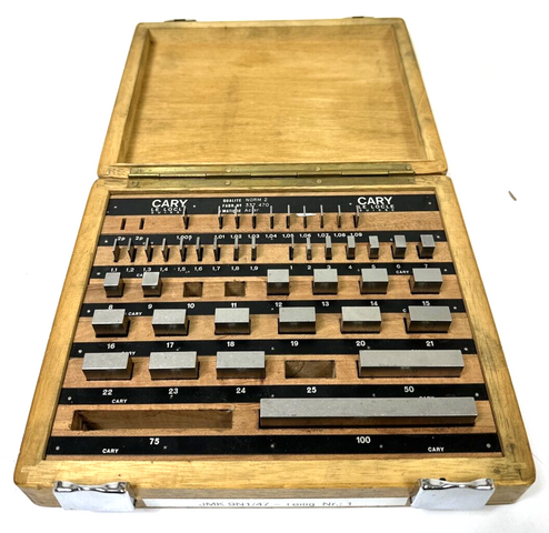 Cary Le Locle Endmaßsatz 337.470 Endmaße Endmaßkasten 43-teilig