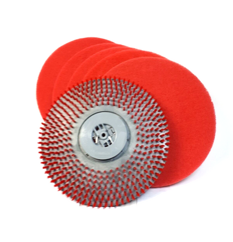 Nilfisk 56505780 Padhalter 430mm + 5 Stk. Nilfisk Eco Pad 17" 432mm rot