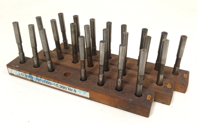 23x Prüfstifte 10,00-10,99 +/- 0,001 Meßstift Prüfdorn Kontrollstift