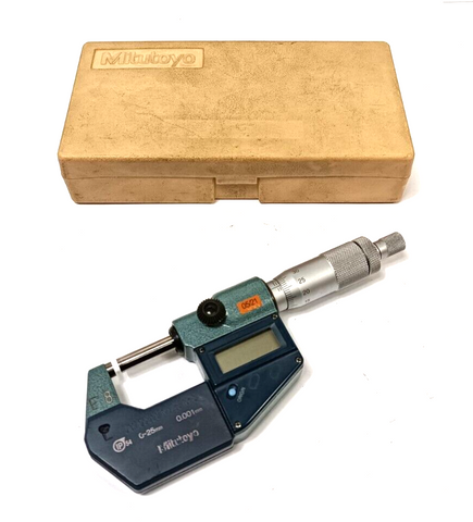 MITUTOYO Digital Bügelmessschraube Messbereich 0-25 mm Messschraube SR44x1