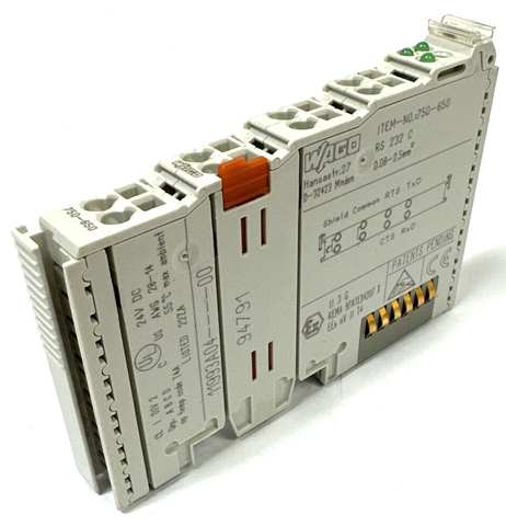 WAGO 750-650 RS 232 C | RS232C Serielle Schnittstelle Modul module 0.08-2.5mm²