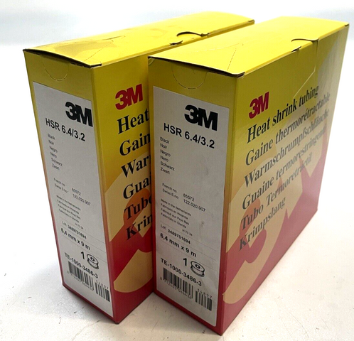 2x 3M Warmschrumpfschlauch Rolle HSR 6.4/3.2 Schrumpfschlauch TE-1000-3486-3