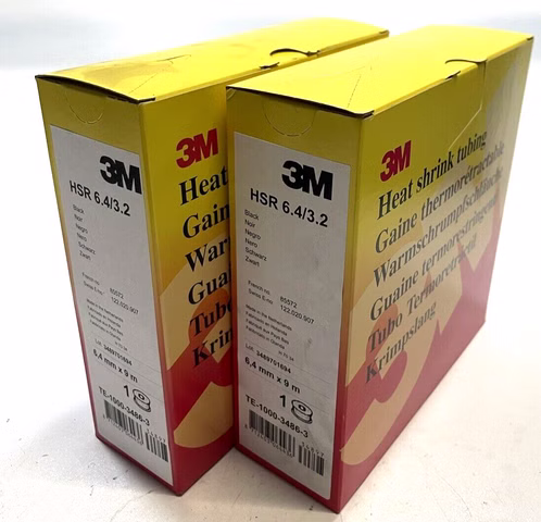 2x 3M Warmschrumpfschlauch Rolle HSR 6.4/3.2 Schrumpfschlauch TE-1000-3486-3