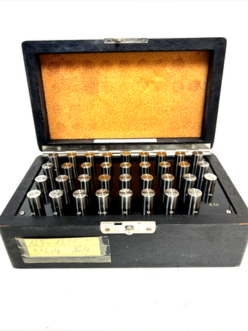 VEITH Prüfstift-Satz im Holzkasten Prüfgewichte Messtifte 12,70-13,38mm +-2um