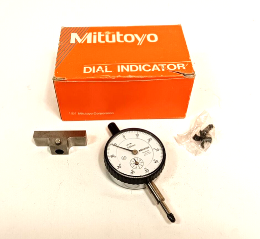 Mitutoyo Dial indicator 2046F Messuhr 0,01mm Messgerät 0 - 90 Shock Proof