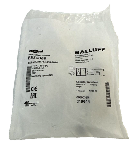 Balluff BES0068 BES M12MI-PSC40B-S04G Induktivsensor Sensor