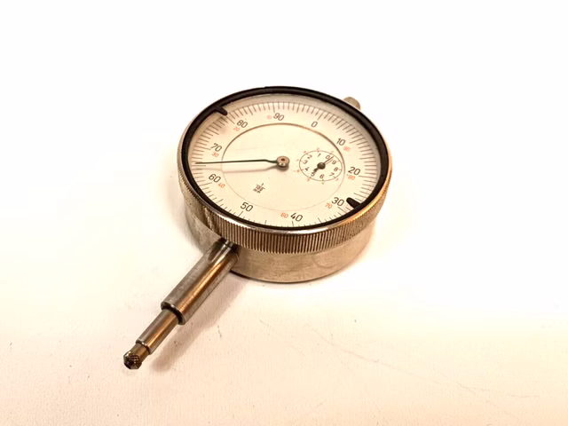 Präzisions Messuhr 1/100mm Meßuhr analog Messgerät Ablesung 0-90 mm