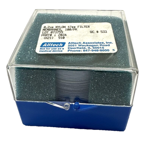 Alltech 0.2 µm Nylon 47mm Filter Membranfilter 100 Stück