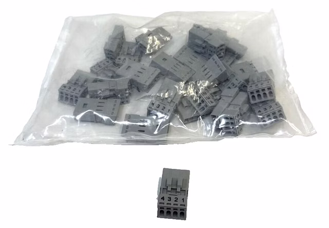 25 x WAGO 890 WINSTA MINI 0,25-1,5mm² Stecker 4 polig Buchse