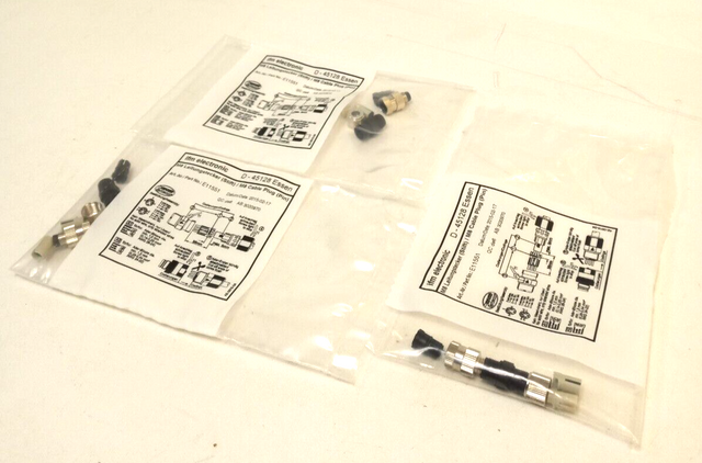 3x Ifm Electronic E11551 M8 Leitungsstecker (Stift) / M8 Cable Plug (Pin) NEU
