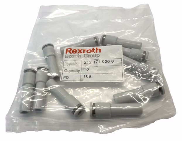 10 x Bosch Rexroth 212 171 006 0 Anschluss Fitting Steckanschluss 2121710060