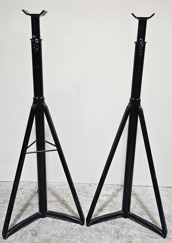 2 x Unterstellbock 2,5 Tonnen Stahlstützen RCSHS2 schwarz  