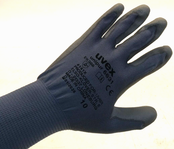 10 Paar Uvex unipur 6631 Schutzhandschuhe Arbeitshandschuhe Gr. 10/XL