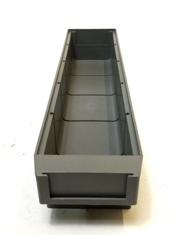 12 x Lista Regalkasten 93 x 370 x 72 mm Lagerkiste Einsatzkasten grau