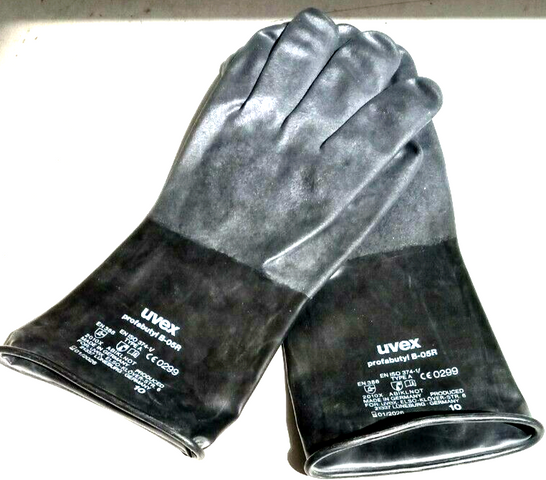 Schutzhandschuh Uvex Chemie Schutz Handschuh B-05R Profabutyl Butylhand Gr10