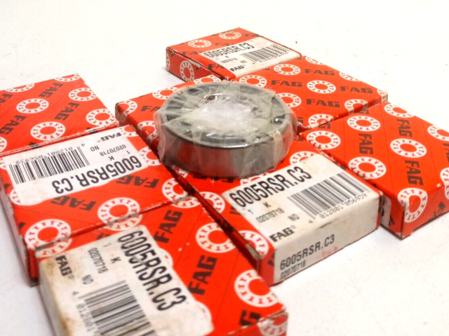8x FAG 6005/C3 Rillenkugellager 25x47x12 mm 6005 C3 Kugellager