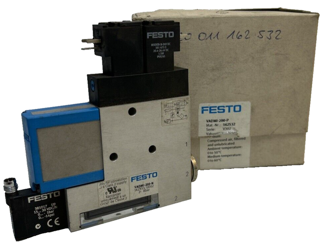 Festo VADMI-200-N Vakuumsaugdüse 162533 | Vakuumerzeuger | VADMI200N | 8 Bar