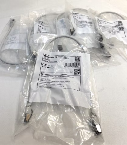 11x Weidmüller 1165940005 Data Cable IE-C6FP8LD0010M40M40-D Datenleitung Kupfer