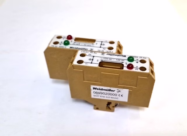 2x Weidmüller 0699020000 SAKT E/32 2LD TS32 6990.2 TS35 1979.2 Klemme