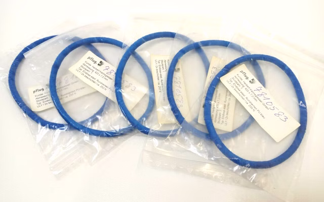 5x PU Rundriemen Antriebsriemen Endloß Blau Rau O Ring 0 Ring Riemen 7810583