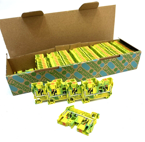 46x Phoenix Contact PT 6-PE Schutzleiterreihenklemme 3211822 grün/gelb | Klemme