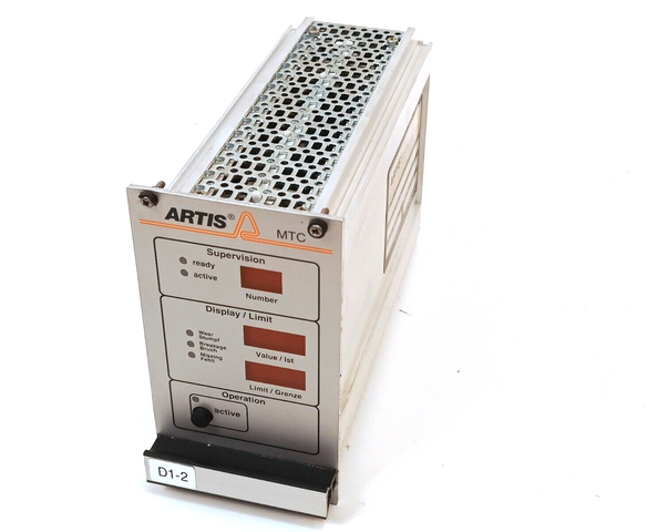 Artis MTC-D1 Control Unit Module Prozessüberwachungsmodul V 5.15
