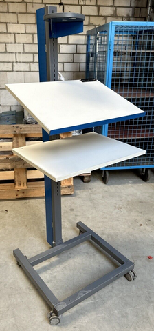 Mobiler Arbeitstisch Tisch Werktisch Stehpult verstellbar mit Rollen