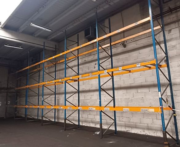 Jungheinrich MP Palettenregal 16,20 Meter Lagerregal Höhe 5700 mm 4 Ebenen