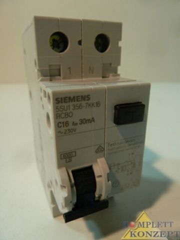 Siemens 5SU1 356-7KK16 Leitungsschutzschalter