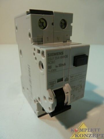 Siemens 5SU1 354-6KK06 FI/LS Schutzeinrichtung FI/LS Schalter Leistungsschalter