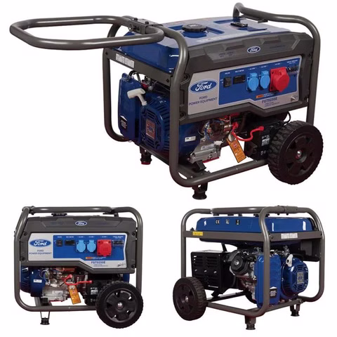 Ford FGT9250E Benzin Stromgenerator 6.5 kW Notstromaggregat 2 x 230 V, 1 x 400 V