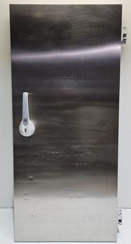 Kühlzellendrehtür Kühlraumtür Edelstahl Drehtür Gefrierraumtür 2020 x870x100 mm 