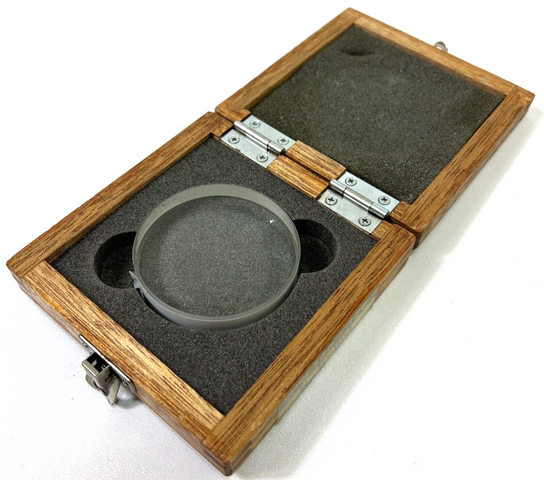 Mitutoyo 158-120 optisches Planglas 15mm OF-60A Glas D=60 mm 0,1 µm Serie 158