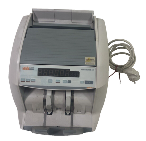 Ratiotec Geldzählmaschine rapidcount S 60 AC 230V GELD zähler