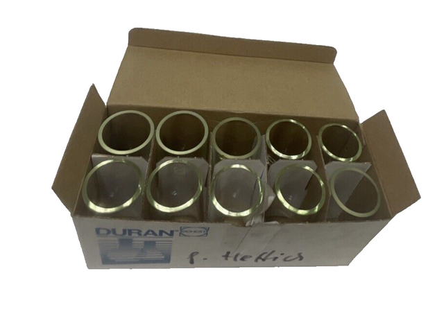 10x  Schott-Duran 80 ml Laborglasflaschen 21 601 26 2160126 Labor Glas flaschen