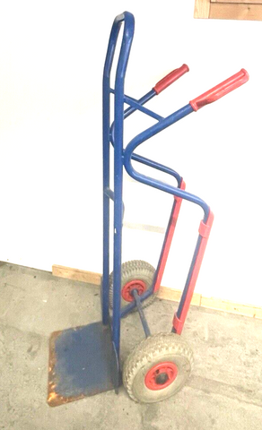 Rollcart Sackkarre 20-9882 tragfähig bis 250kg blau 30x22,5cm Stahl Luft Reifen