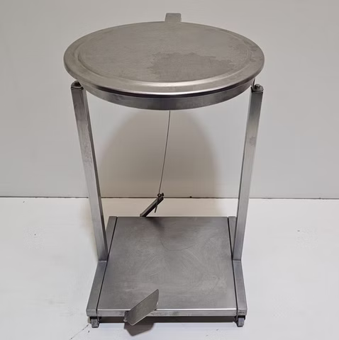 Edelstahl Mühlsackhalter mit Klappdeckel Abfallständer 120 l Mühlsackständer
