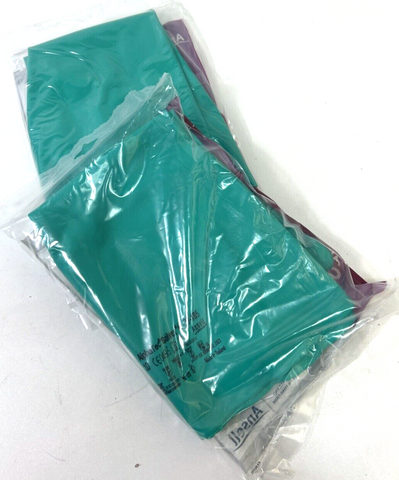 2x Ansell 37-185 Chemikalienschutzhandschuhe 37185 AlphaTec Solvex 37 185