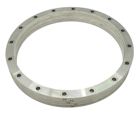 5x Flanschring V2A Ø22,5/19,5 cm Höhe 0,5 cm